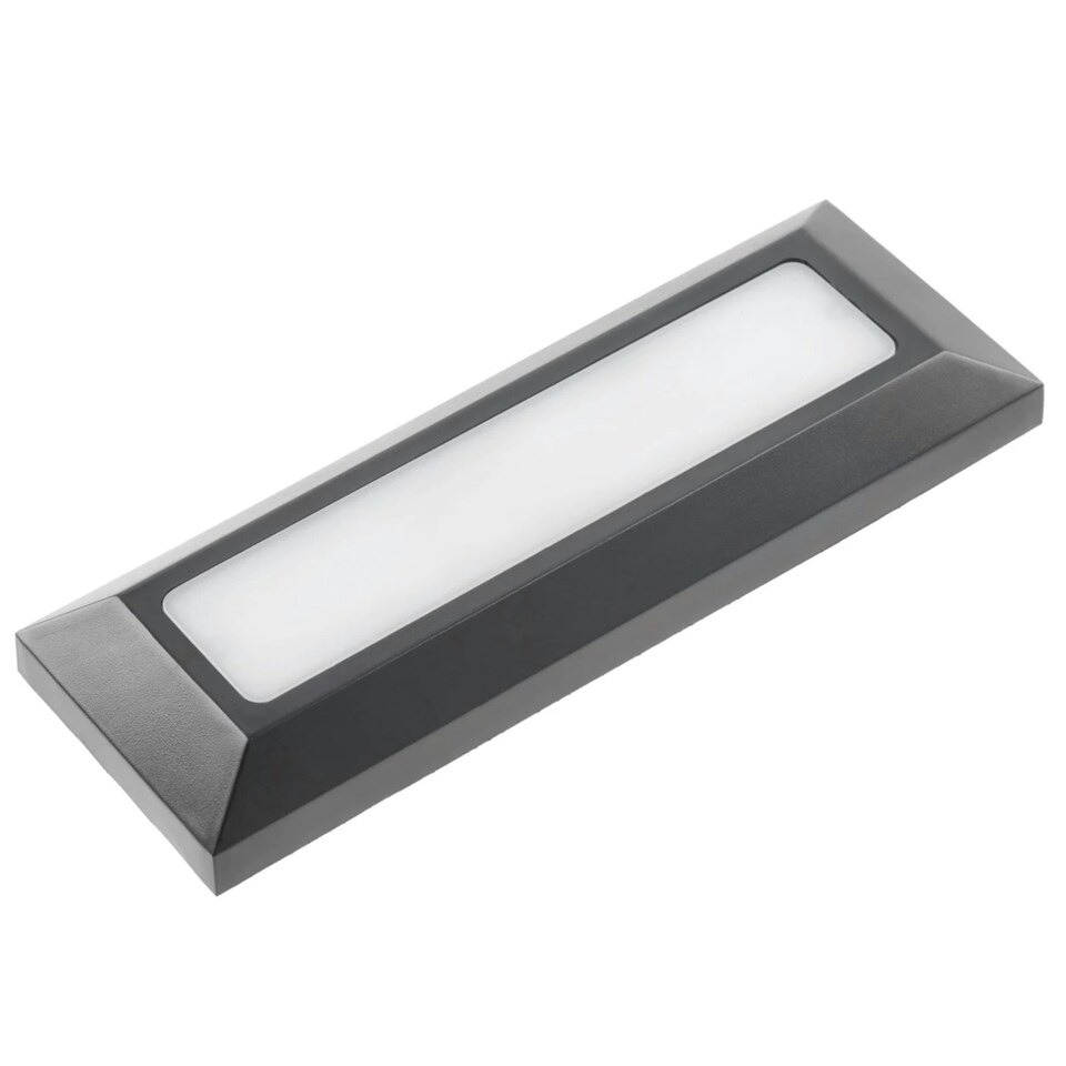 image 1 of CGC REBECCA Dark Grey Slim LED Outdoor Rectangle Brick Light Grey