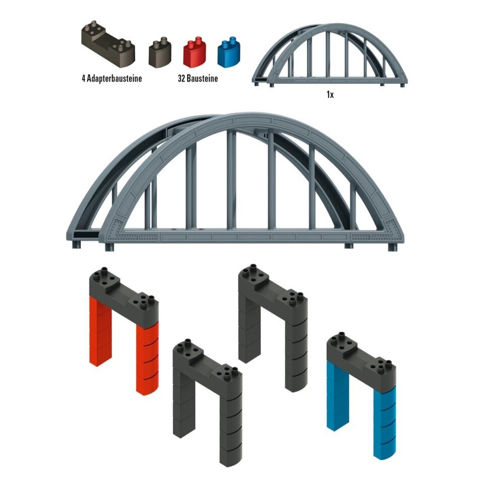 image 1 of myWorld MyWorld Elevated Railway Bridge Building Block Set