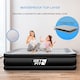 image 4 of Get Fit Air Bed With Built In Electric Pump - Premium King Size - Blow Up Bed With 2 X Free Pillows - Elevated Inflatable Air Mattress | Black | Black / Grey | 1