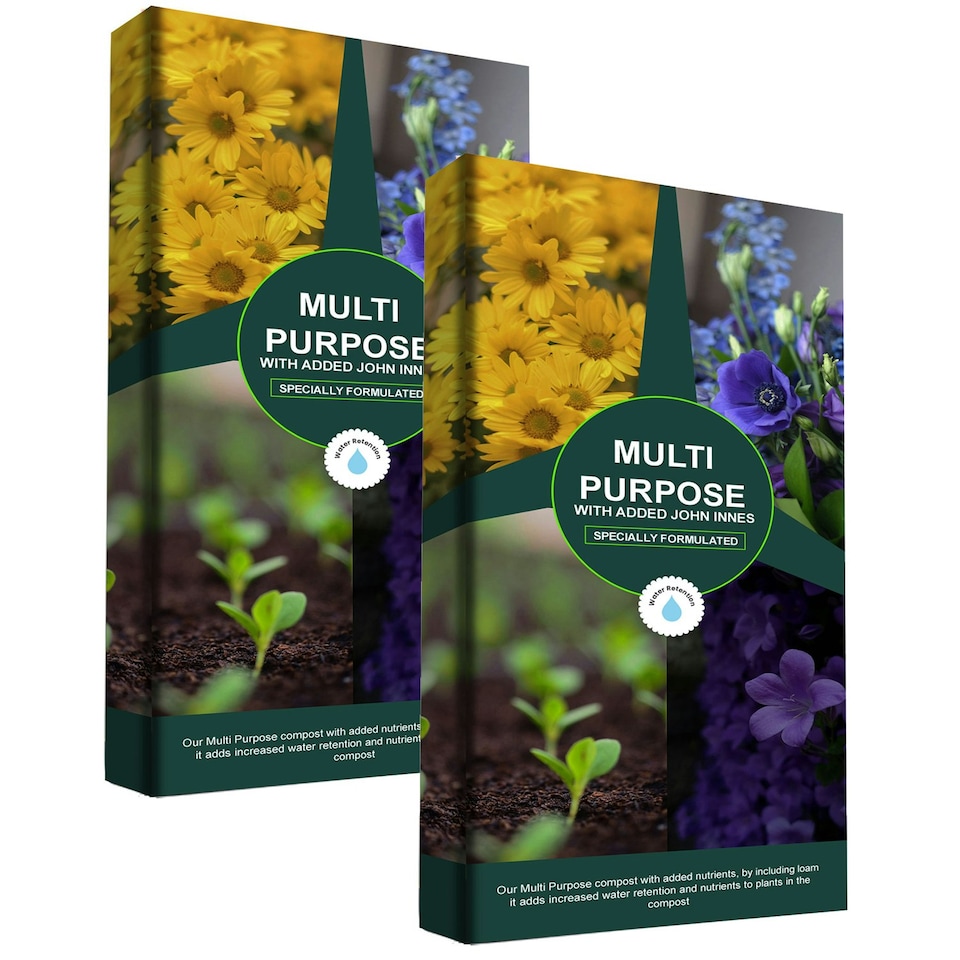 image 1 of 2 Bags of 60 Litre John Innes Multi Purpose Compost Gardening Soil For Planting Designed To Support Plant Health