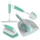 image 1 of Charles Bentley 'Brights' Kitchen Bundle Dustpan & Brush Washing Up Mint Green