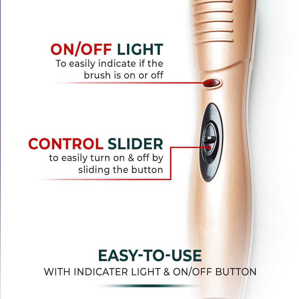 image 1 of Coopers of Stortford Heated Hair Brush Electric Curling Styling Brush