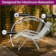 image 5 of Set of 2 Zero Gravity Reclining Foldable Garden Chairs Sun Loungers