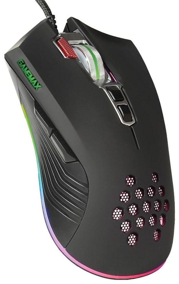 image 1 of GAMEMAX - Razor RGB Optical Gaming Mouse, Black