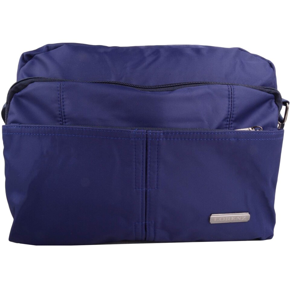 image 1 of Lorenz Smooth Polyester 'Small Messenger' Work / Travel Shoulder Bag | Blue | Navy