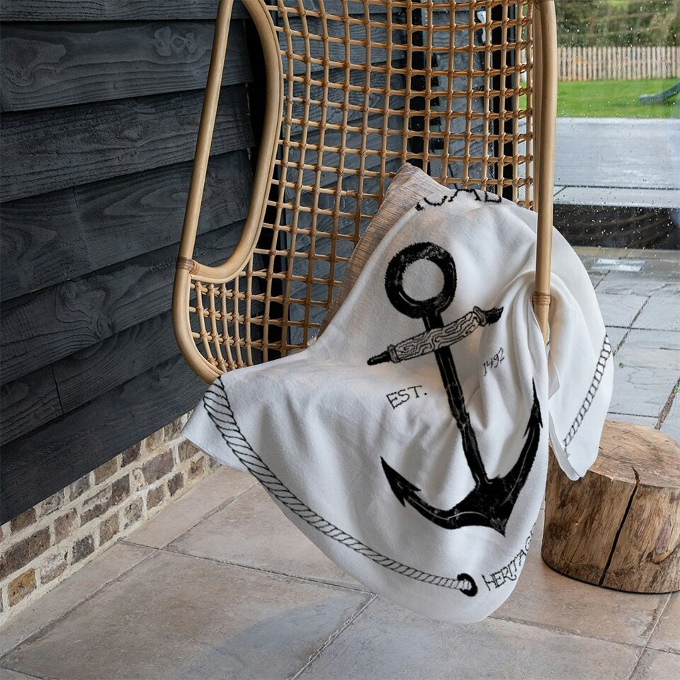 image 1 of Nautical Anchor (Blanket)