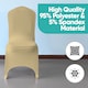 image 5 of Chair Cover Spandex Polyester Stretch Fabric Dining Slipcovers - 10pcs