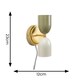 image 5 of ValueLights Tate Plug in Gold Up & Down Wall Light | Multi