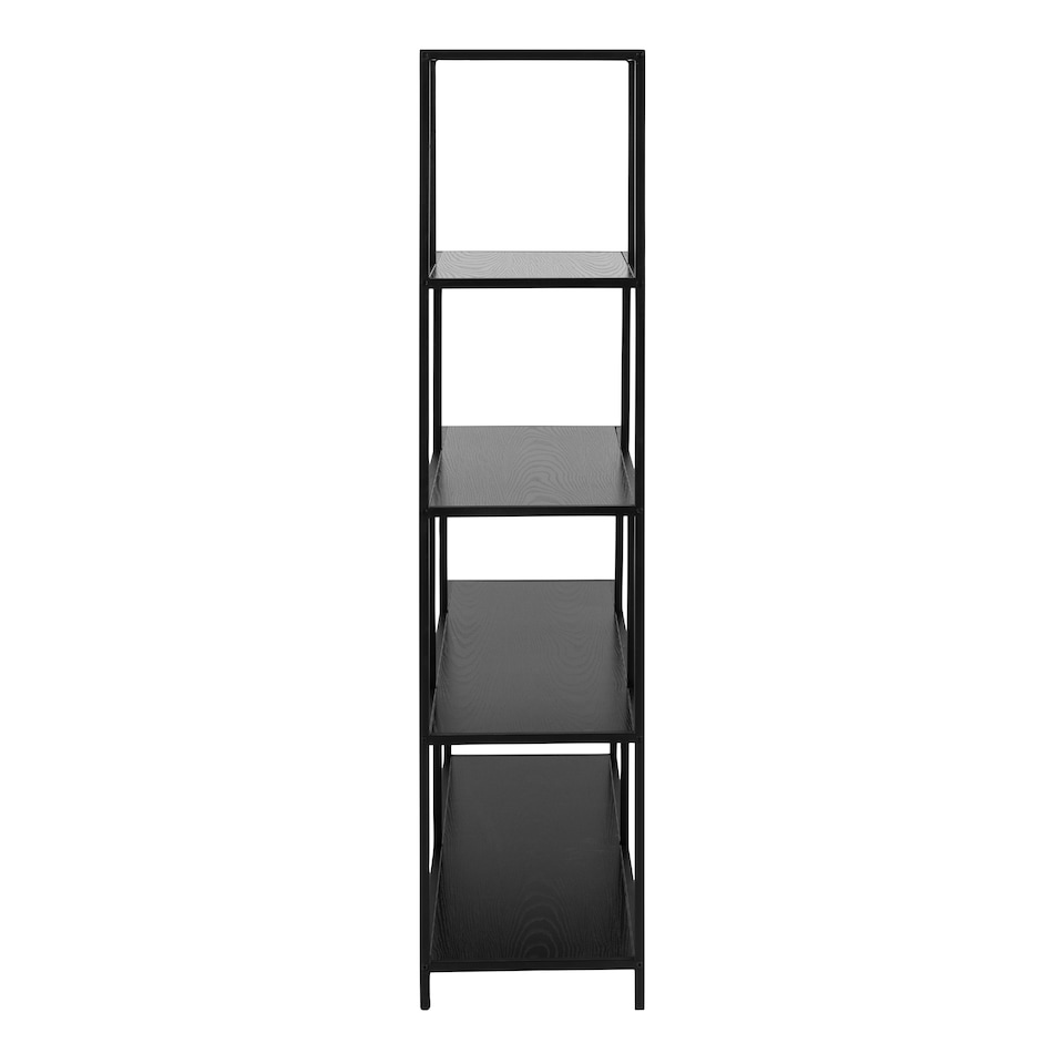 image 1 of Seaford Bookcase with 4 Shelves and 1 Drawer in Black