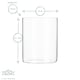 image 3 of Argon Tableware Scandi Storage Jar with Leather Loop Lid - 750ml - Pack of 3