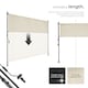image 3 of Retractable Awning Taija - tooless installation, with hand crank, retractable and UV blocking | Cream | beige | 200 x 310 cm | 1