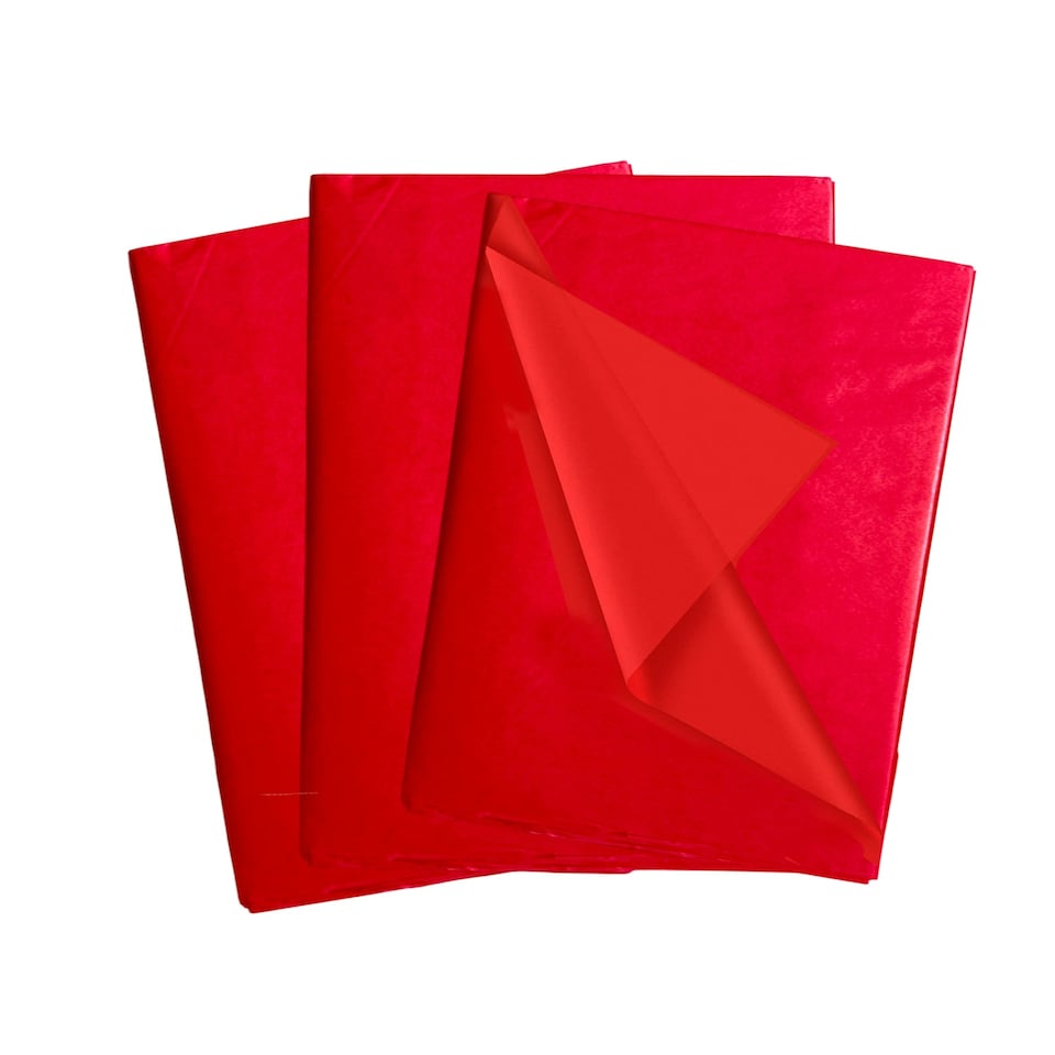 image 1 of Pack of 30 Red Acid Free 50 x 70cm Tissue Paper Sheets