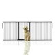 image 1 of Bettacare Premium Extra Tall Multi Panel Flexible Dog Barrier, up to 272cm Wide, Black, 105cm Tall, Dog Barrier for Pets Dogs and Puppy Black