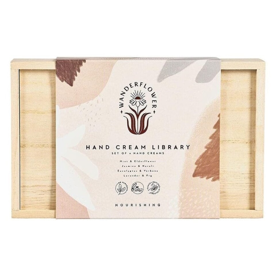 image 1 of Wanderflower Hand Cream Library Set of 4