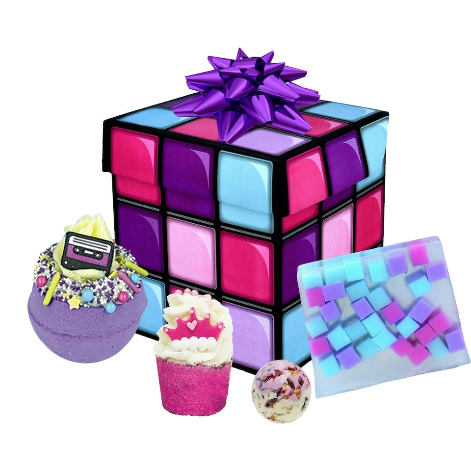 image 1 of Bomb Cosmetics State of Mind Retro 80s Bath & Body Gift Set