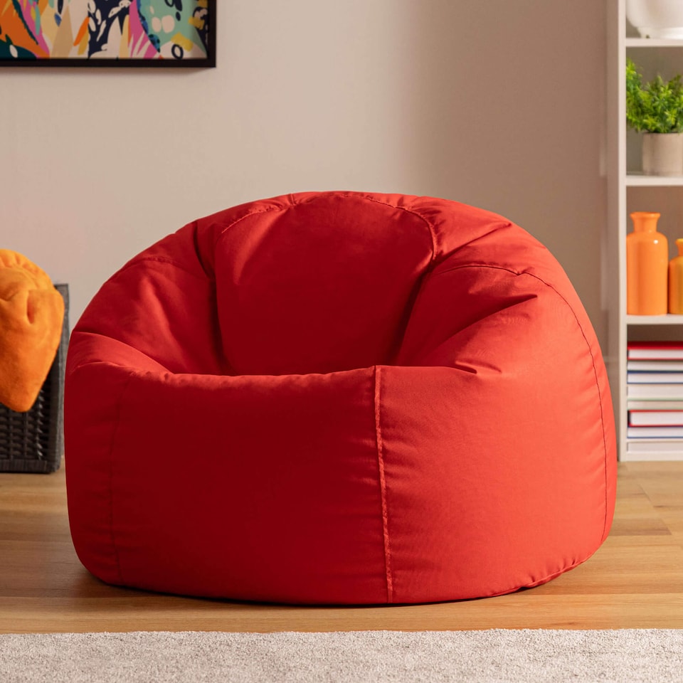 image 1 of Adult Classic Beanbag Outdoor Waterproof Bean bags Ready Filled - Red | Red | Red | 1