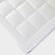image 1 of Homescapes Premium Wool Mattress Topper - Deep Fitting Comfort | White