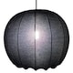image 4 of CGC Lila Black Rounded Ribbed Stretch Cotton Lampshade