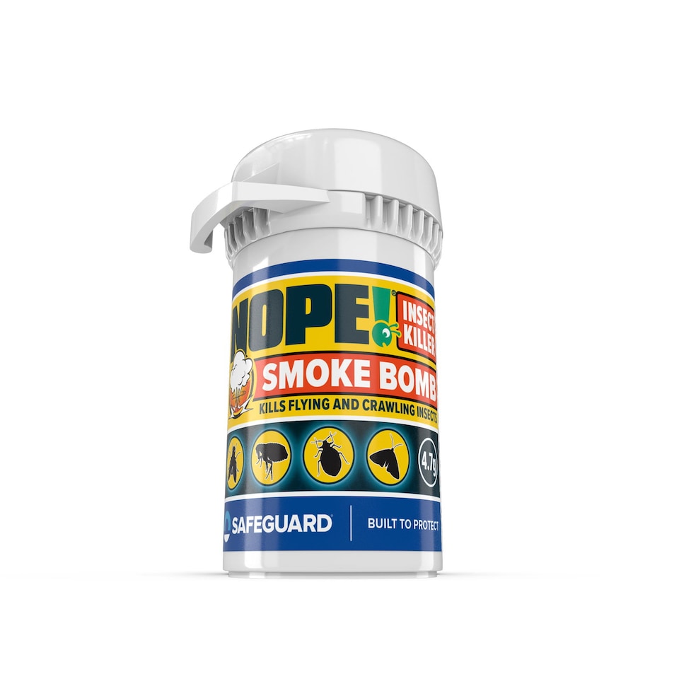 image 1 of NOPE Flea Smoke Bomb for The Home (4.7g x 8 - 4x3m) Coverage For Bed Bug, Fly, Mosquito, Cockroach & Other insects. For Indoor use