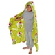 image 2 of The Grinch Childrens/Kids Hoodie Blanket - Green/Red/White - One Size Green