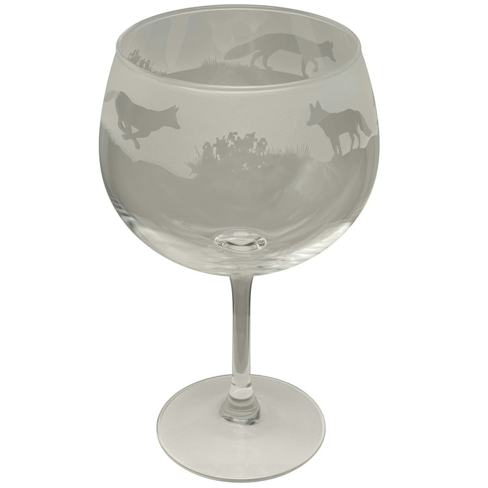 Animo Glass Etched Gin Glass Fox