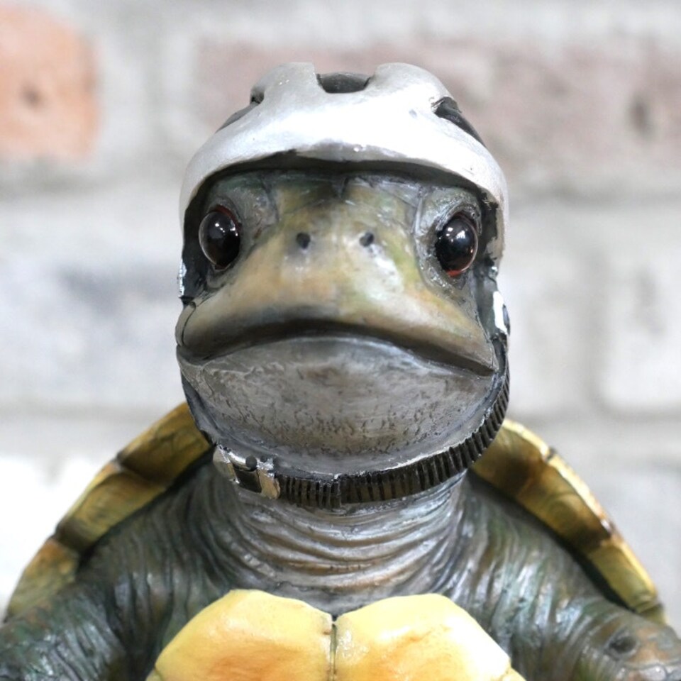 image 1 of Gifts Direct 2 U Speedy Tortoise Ornament | Brown | Green