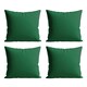 image 1 of Waterproof Outdoor Garden Cushion Covers Patio Cushion Cover Cases Square Pack Of 4 45cm X 45cm Green | Dark Green