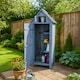 image 2 of Bideford Tall Garden Storage Unit Blue