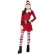 image 2 of Elves Behavin´ Badly Womens/Ladies Elf Christmas Costume - Red/White - S S