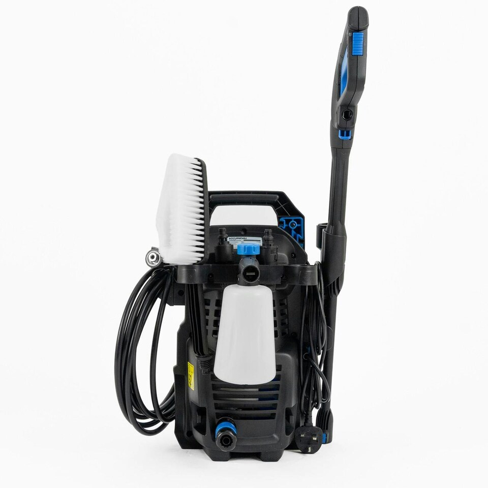 image 1 of Hyundai 135Bar / 1740psi Electric Pressure Washer, 7.1L/min, 1600W Powerful Motor with Hose & Attachments | HYW1600E