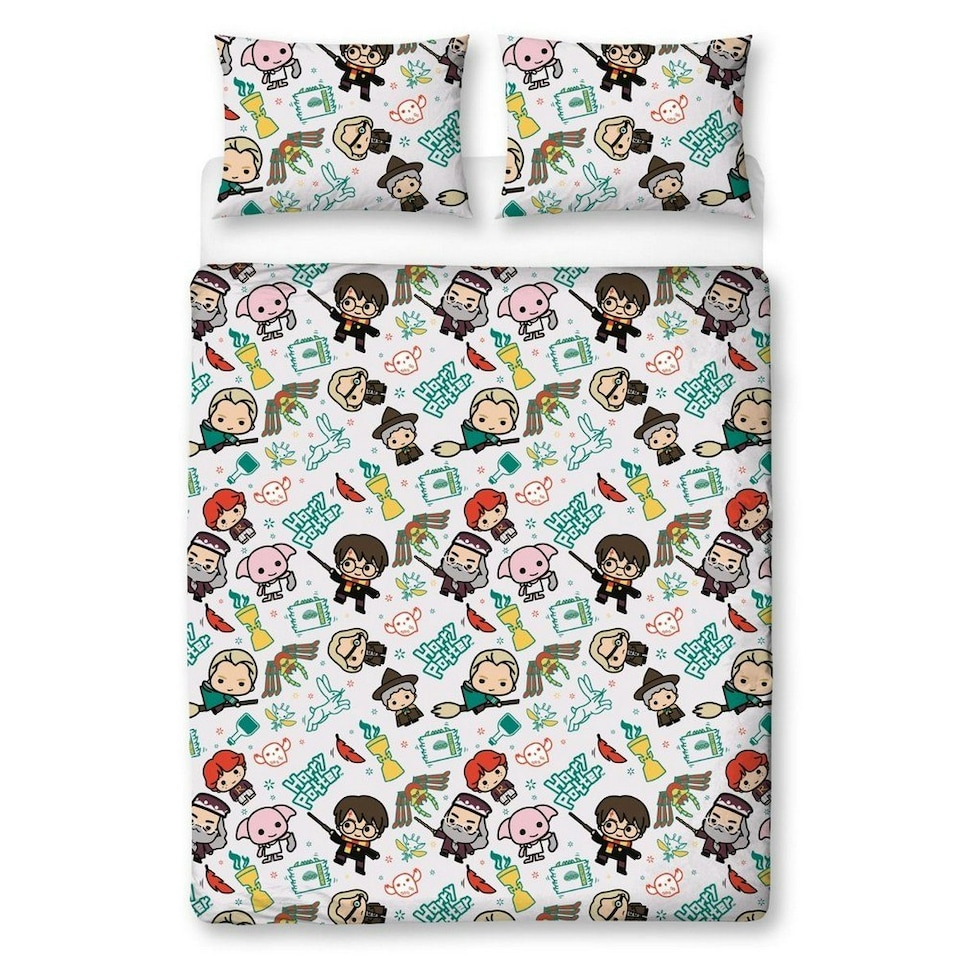 image 1 of Harry Potter Scene Duvet Cover Set - White - Single White | Single