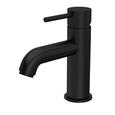 Balterley Contemporary Round Mono Basin Mixer Tap & Push Button Waste - Balterley | Black | Matt Black | 1