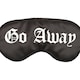 image 3 of Something Different Go Away Gothic Satin Sleep Mask - Black - One Size