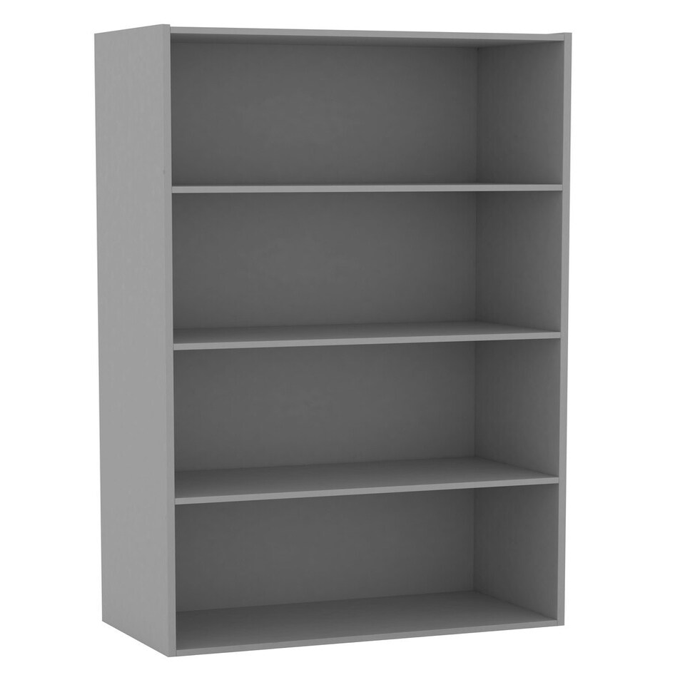 image 1 of Wide 4-Tier Bookcase Grey | Unit Colour: Grey