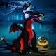 image 2 of HOMCOM 7FT Tall Halloween Inflatable Dragon with 2 Heads and LED Lights, Blow Up Halloween Party Decoration for Indoor Outdoor Yard Lawn Garden