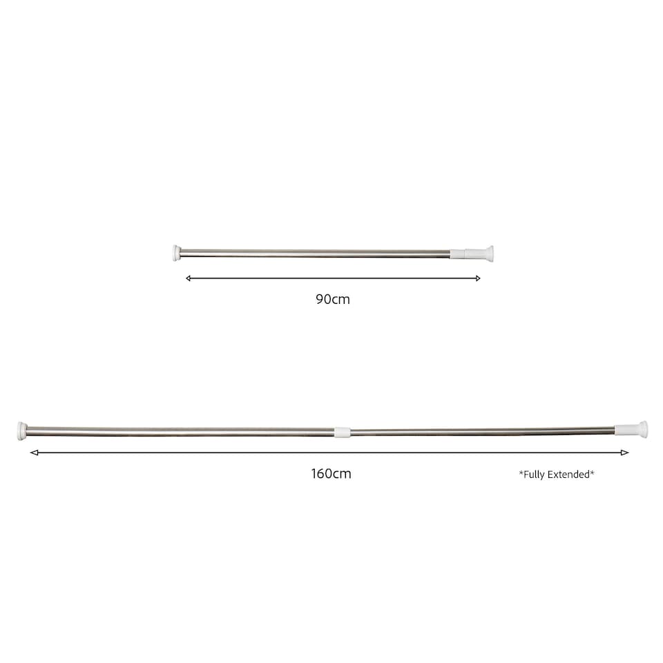 image 1 of 90-160cm Medium Adjustable Window or Door Display Tension Rod