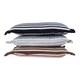 image 4 of Homescapes Chocolate and Beige Striped Seat Pad Brown
