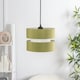 image 1 of ValueLights Sophia Small Olive 2 Tier Ceiling Light Shade Green