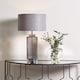 image 2 of Brock Black Smoked Glass Table Lamp