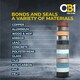 image 4 of OB1 Terracotta Multi-Surface Construction Sealant & Adhesive Silicone Pack of 2