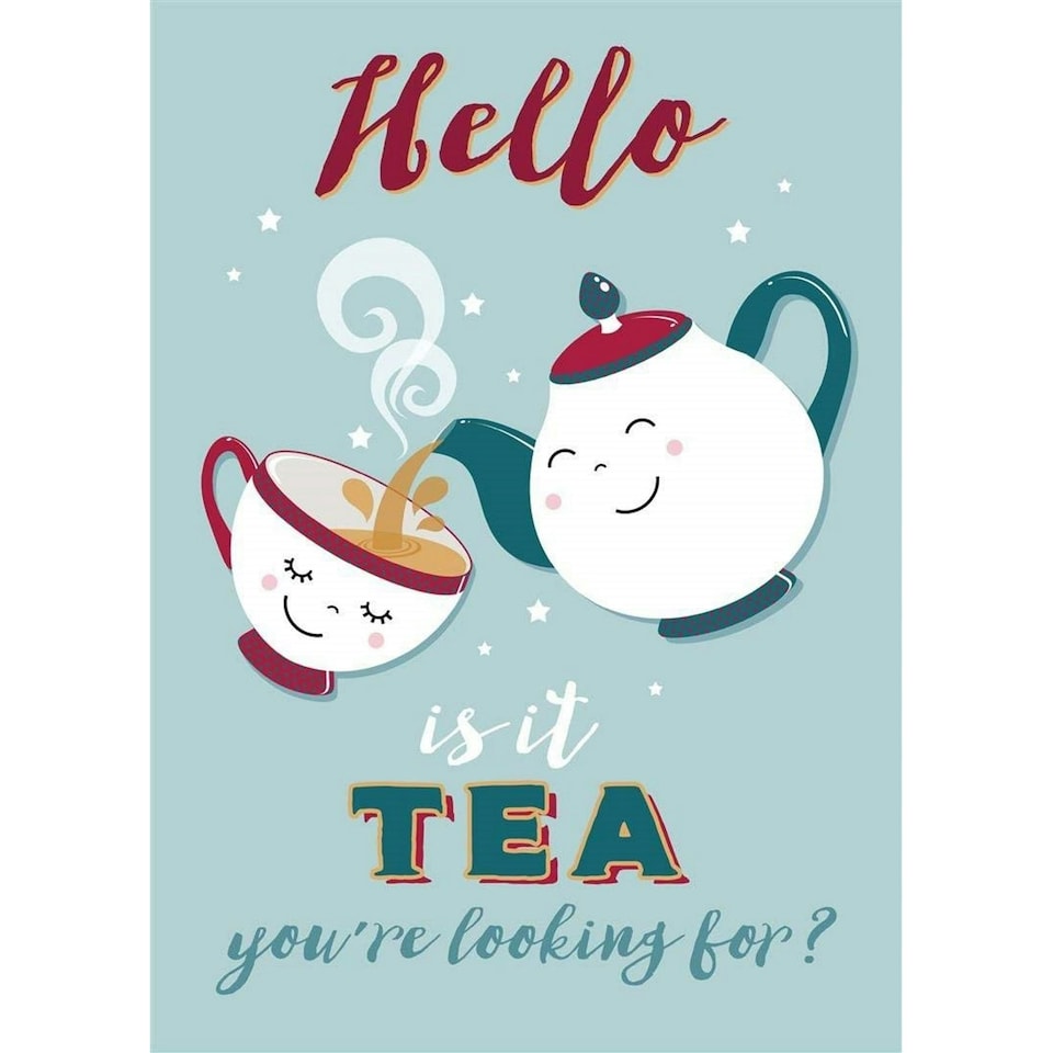 Tea Towel Hello Is It Tea  HD1529 | Multi