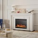image 3 of COSTWAY Electric Fireplace Insert 750W/1500W Heater Black