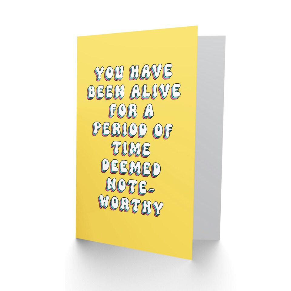 image 1 of Alive Noteworthy Time Period Fun Joke Her Funny Birthday Card
