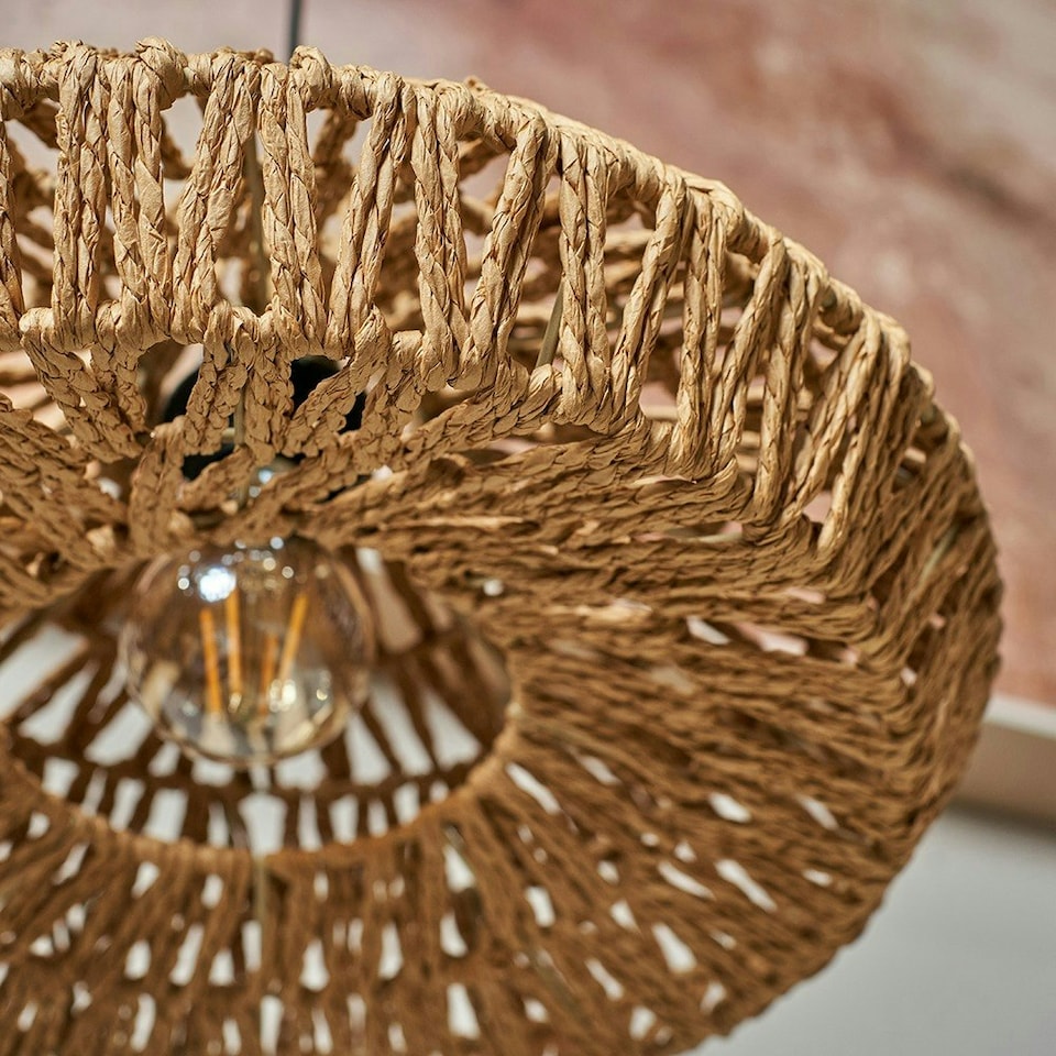 image 1 of ValueLights Natural Woven Natural Ceiling Pendant Light Shade Weave Rope Lampshade