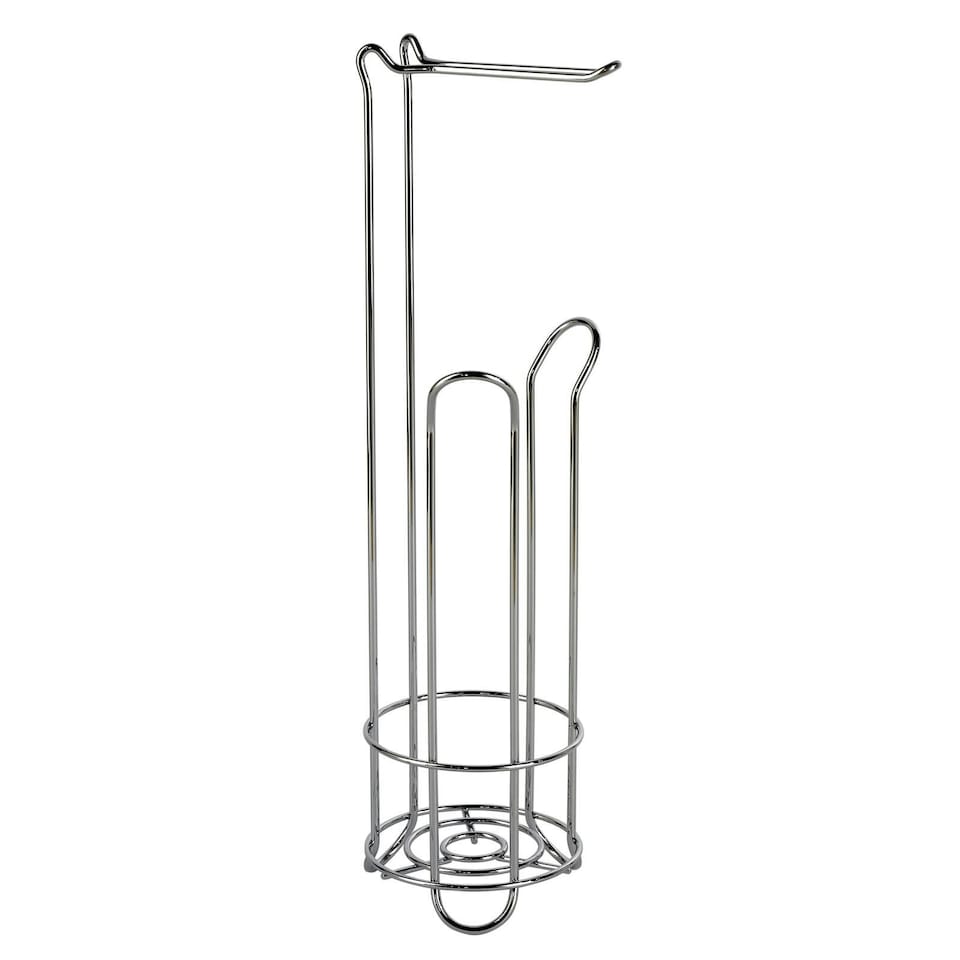 Showerdrape Swan Stainless Steel Chrome Toilet Roll Holder & Spare Paper Holder