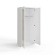 image 8 of FWStyle Chilton 2 Door Wardrobe - White Gloss Front White