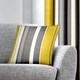image 2 of Fusion Whitworth Stripe Cushion Cover Ochre