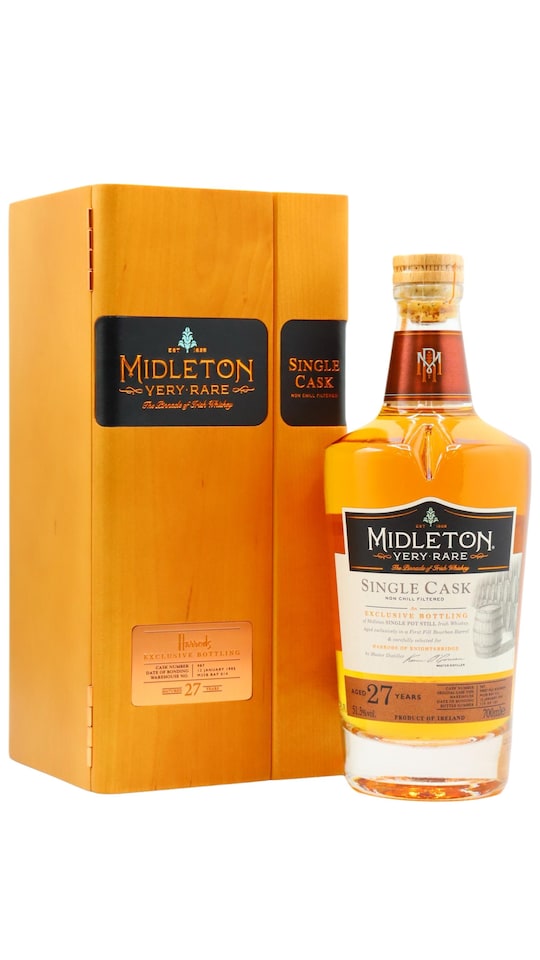 Midleton Harrods Exclusive Single Cask No 987 1995 27 year old Whiskey