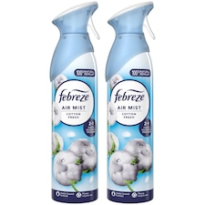 Febreze Cotton Fresh Air Freshener Spray 185ml 2 Pack