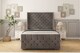 image 1 of Sloomy Luthor Slate Naples Bed Frame With Mattress With 50"  Upholstered Wingback Headboard 5' King